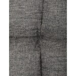 Židle jídelní, šedá vodoodpudivá látka, černý matný lak, kovové nohy