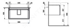 Laufen - Pro S Umyvadlová skříňka, 810x450x390 mm, 1 zásuvka, matná bílá H4835020964631