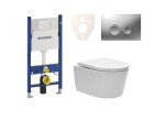Cenově zvýhodněný závěsný WC set Geberit do lehkých stěn / předstěnová montáž + WC SAT Brevis SIKOGES7W3 SIKOGES7W3