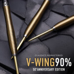 Šipky Harrows V-Wing 90% Steeltip 50th Anniversary Edition 18 g