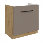Spodní skříňka pod dřez Aria 80 ZL 1S BB - Premium Box Barva korpusu: Dub artisan, Barva dvířek: BL - Black AFM