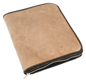Obal se zipem A4 D216 Hnědý Pull Up