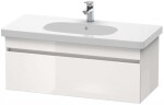 DURAVIT - DuraStyle Umyvadlová skříňka 40x100x45 cm, 1 zásuvka, lesklá bílá DS638502222