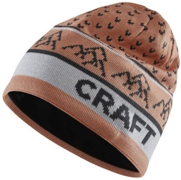 CRAFT CORE Backcountry Knit 1912379 čepice oranžová - Běžecká čepice CRAFT CORE Backcountry Knit - oranžová Velikost textilu: S-M