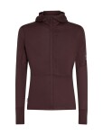 ICEBREAKER Mens 200 Realfleece Descender LS Zip Hood, Java (vzorek) velikost: M