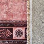 DumDekorace Vintage vínový koberec s jemným vzorem Šířka: 120 cm | Délka: 180 cm