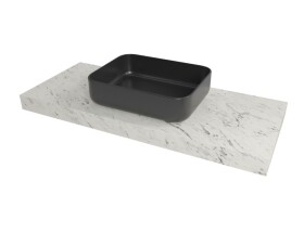 Deska pod umyvadlo Naturel Dolce 83,5x8x50 cm mramor Carrara bílá mat DO8050MCB DO8050MCB