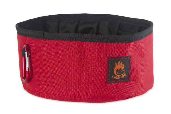 Firedog cestovní miska Click & Go 1l, červená