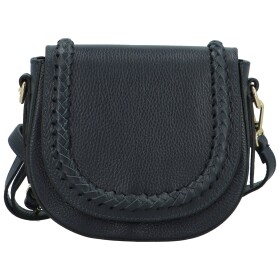 Luxusní dámská kožená crossbody kabelka Alex, tmavě modrá