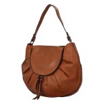 Stylová koženková kabelka Elin, hnědá