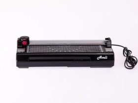 AVELI Combi A4 černá / Laminátor A4 s kotoučovou řezačkou / 2x 80 - 125 mic / 3 listy 80g-m2 (XRT-00239)