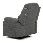 Polohovací křeslo, šedá, látka, TV-4086 GREY2