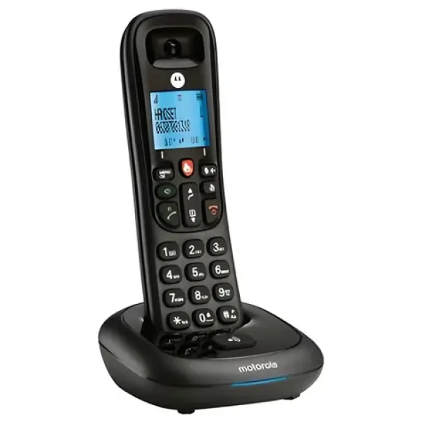 Motorola CD4001 černá / DECT telefon / identifikace volajícího / handsfree / blokování hovorů / LCD 1,8" (F29000K38B1AES)