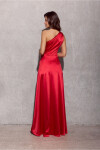 Dlouhé šaty SUK0461 červené - Roco Fashion 36