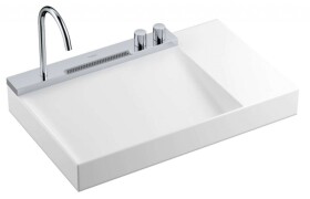 HANSGROHE - Avalegra Umyvadlo 78x48 cm, s termostatickou baterií a sprškou, 2 proudy, bez přepadu, chrom 22473000