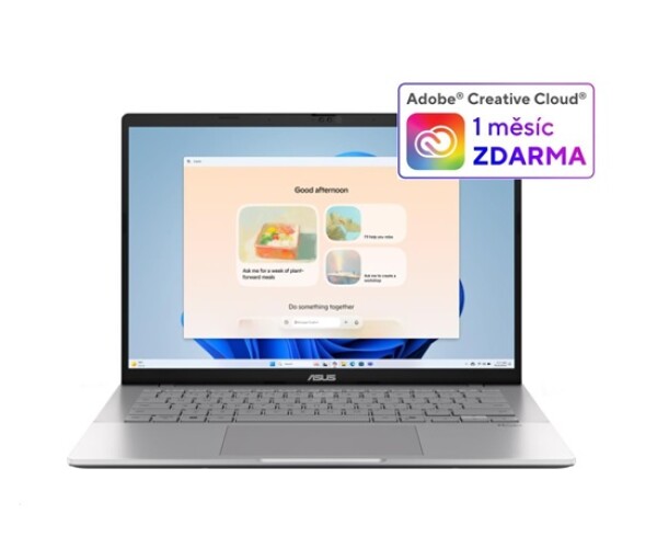 ASUS NTB Vivobook S14 (S3407CA-LY008W), Ultra 7 255H, 14" 1920 x 1200, 16GB, 1TB SSD, UHD, W11 Home, Cool Silver EDF_892965