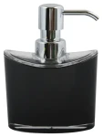 MSV MANIHI dávkovač mýdla černý / plast / 260 ml