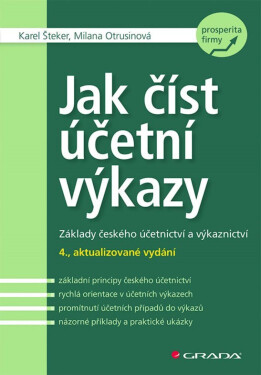 Jak číst účetní výkazy - Karel Šteker, Milana Otrusinová