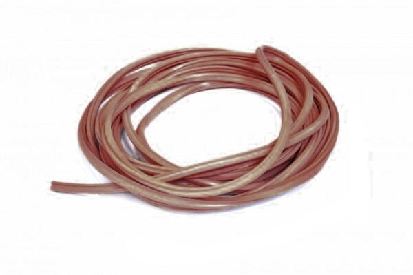 Silikonové těsnění ke dveřím, hnědá, 8mm