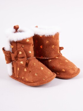 Dívčí boty na suchý zip model 17945724 Brown měsíců Yoclub