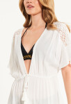 Monnari Beachwear Dámský plášť třásněmi White