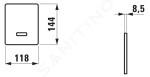 Laufen - Příslušenství Elektronické ovládání splachování pisoáru, bateriové napájení, chrom HF771613100000