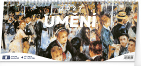 Kalendář 2027 stolní: Umění - 14denní, 33 x 14,5 cm