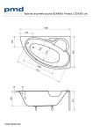 HOPA - Asymetrická vana BIANKA - Nožičky k vaně - S nožičkami, Rozměr vany - 150 × 95 cm, Způsob provedení - Pravé VANBIAN150P+OLVPINOZ