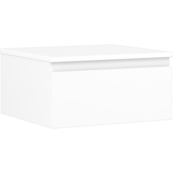MEXEN/S - Orio koupelnová skříňka pod umyvadlo 50 cm s deskou, 1 šuplík, bílá mat 91A10-05023-1-BFC01