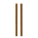 Ferm Living Svíčka Burren Bronze – set 2 ks, hnědá barva, vosk
