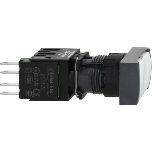 Schneider Electric XB6DA11B, XB6DA11B tlačítko, 16 mm, 250 V, 3 A, 1 ks