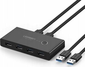 UGREEN USB 3.2 Switch černá / 2x USB-A 3.2 (M) - 4x USB-A 3.2 (F) (6957303837687)