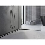 MEXEN - Line-B spádová lišta pro sklo 180 cm pravá, černá 187004180R