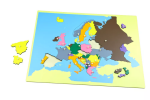 Moyo Montessori Moyo Montessori Puzzle - mapa Evropa - bez rámečku