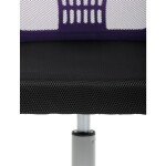 Dětská židle, výškově nastavitelná, fialová síťovina, KA-K2008 PUR