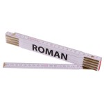 Metr skládací, 2m, dřevěný, PROFI, "ROMAN"