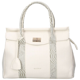 Trendy dámská koženková kabelka do ruky Camila, béžová