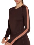 ICEBREAKER Wmns ZoneKnit 260 LS Crewe, Bittersweet/Cedar Wood/Cb (vzorek) velikost: S