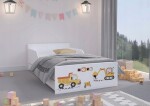 DumDekorace Dětská postel pro malého milovníka stavebních strojů 160 x 80 cm 23059