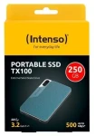 Intenso TX100 250GB šedo-modrá / Externí SSD / USB 3.2 Gen 1x1 / čtení 500 MB/s (3826440)