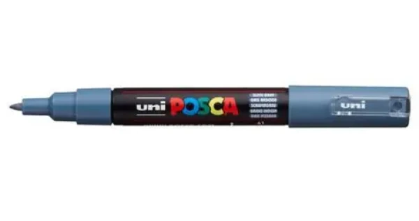 POSCA PC-1MC šedá / Popisovač / extra jemný hrot / 0,7-1 mm / na vodní bázi (186735)