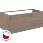CERANO - Koupelnová skříňka pod umyvadlo Adele - TIP-ON otevírání - dub Cannolo Cremona - 120x40x44,8 CER-116748