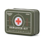 GENTLEMEN'S HARDWARE Sada na přežití po probdělé noci Hangover Kit, zelená barva, kov