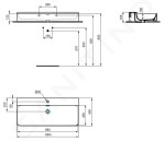 IDEAL STANDARD - Conca Ceram Umyvadlo 1000x450 mm, s přepadem, otvor pro baterii, bílá T369301