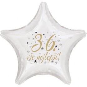 36. narozeniny balónek hvězda Balonky.cz 36. narozeniny balónek hvězda Balonky.cz