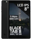BlackTAB8 3GB/32GB černá / Tablet / 8" IPS / 1200x1920 / 4G LTE / Android 14 / 4000mAh (79-071#)