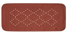 Spirella ALASKA terakota / Protiskluzová podložka do vany / PVC / 91 x 36 cm