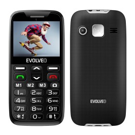 EVOLVEO EasyPhone XR, mobilní telefon pro seniory s nabíjecím stojánkem, černý