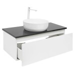 Koupelnová skříňka s krycí deskou SAT B-WAY 99x30x45 cm bílá lesk BWAY100WTKUB BWAY100WTKUB