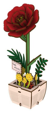 Dřevěná skládačka: Kamélie